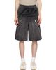 Off-White Off-White Black Owr Grad Cot Carpenter Shorts - 1