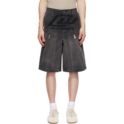 Off-White Off-White Black Owr Grad Cot Carpenter Shorts