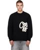 Off-White Off-White Black Script Shared Logo Sweater - 1