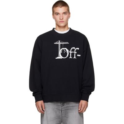 Off-White Off-White Black Shared Logo Skate Crewneck Sweatshirt