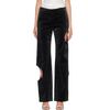 Off-White Off-White Black Velvet Coated Meteor Faux-Leather Pants - 1