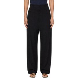 Off-White Off-White Black Wool Double Over Trousers