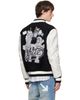 Off-White Off-White Black Wool Regular Collage Varsity Jacket - 3