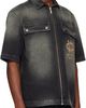 Off-White Off-White Black Zip Bowling Denim Shirt - 2