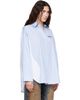 Off-White Off-White Blue & White Mix Stripe Pop Lover Shirt - 2