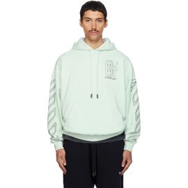 Off-White Off-White Blue Big Double Arrow Skate Hoodie