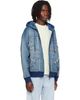 Off-White Off-White Blue Distressed Arrow Skate Zip Hoodie - 2