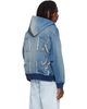 Off-White Off-White Blue Distressed Arrow Skate Zip Hoodie - 3