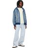 Off-White Off-White Blue Distressed Arrow Skate Zip Hoodie - 4