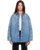 Off-White Off-White Blue Paisley Lover Denim Shirt - 1