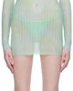 Off-White Off-White Blue Tie-Dye Minidress - 1