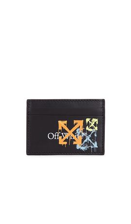 OFF-WHITE OFF-WHITE Bookish Arrow Spray Card Case