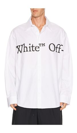 OFF-WHITE OFF-WHITE Bookish Scarf Poplin Overshirt