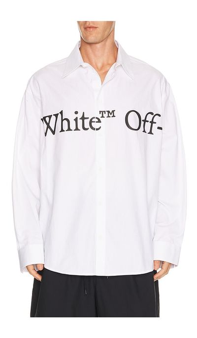 Off-White Bookish Scarf Poplin Overshirt