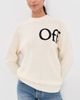 Off-White Off-White Bookish Shared Knit Crew Pullover Ivory Black - 2