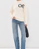 Off-White Off-White Bookish Shared Knit Crew Pullover Ivory Black - 5