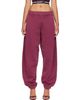 Off-White Off-White Burgundy 'Off' Stamp Balloon Sweatpants - 1