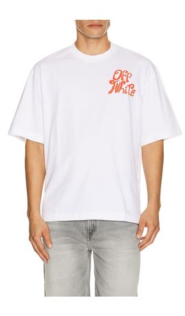 OFF-WHITE OFF-WHITE Grass Ink Logo Skate Tee