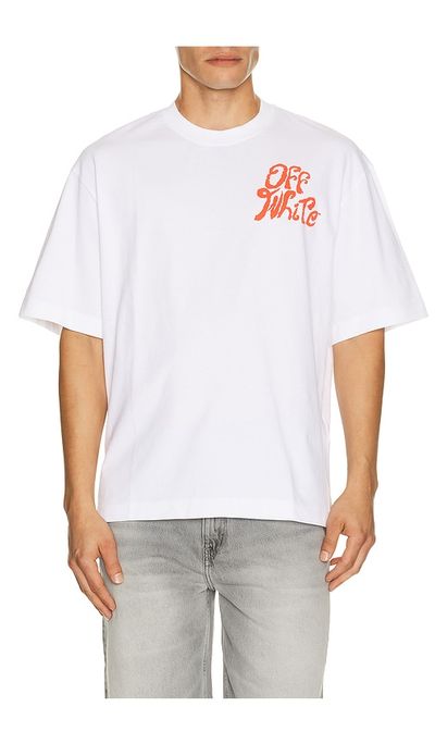 OFF-WHITE OFF-WHITE Grass Ink Logo Skate Tee