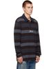 Off-White Off-White Gray & Burgundy Stroke OW Relax L/S Polo - 2