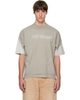 Off-White Off-White Gray & White Negative Big Bookish Skate S/S T-shirt - 1