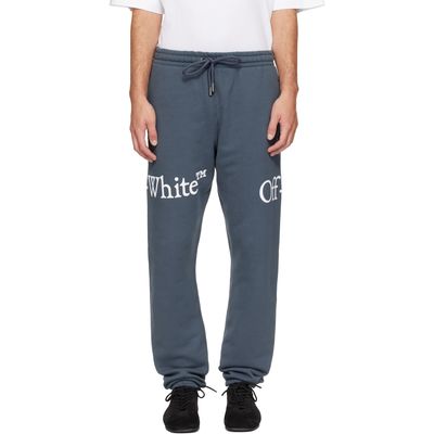 Off-White Off-White Gray Bookish Scarf Cuffed Sweatpants