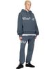 Off-White Off-White Gray Bookish Scarf Cuffed Sweatpants - 4
