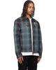 Off-White Off-White Gray Check Jacquard Skate Coach Denim Jacket - 2