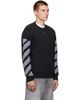 Off-White Off-White Gray Diag Fuzzy Knit Crewneck Sweater - 2
