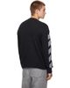 Off-White Off-White Gray Diag Fuzzy Knit Crewneck Sweater - 3