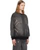 Off-White Off-White Gray Distress Arr Skate Crewneck Highlighted Sweatshirt - 2