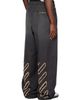Off-White Off-White Gray Distressed Diag Slouchy Sweatpants - 3