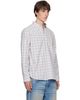 Off-White Off-White Gray Handstyle Logo Check Flannel Shirt - 2