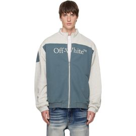 Off-White Off-White Gray Negative Big Bookish Relax Track Jacket