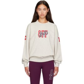 Off-White Off-White Gray 'Off' College Sweatshirt