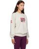 Off-White Off-White Gray 'Off' College Sweatshirt - 2