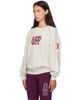 Off-White Off-White Gray 'Off' College Sweatshirt - 4