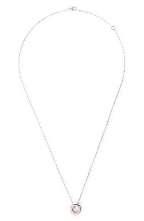 Off-White Off-White Hex Nut Lab Grown Black Diamond Pendant Necklace