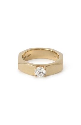 Off-White Off-White Hex Nut Solitaire Lab Grown Diamond Ring