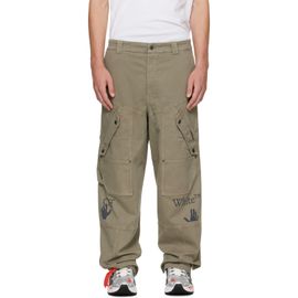 Off-White Off-White Khaki Swimming Logo Carpenter Cargo Pants