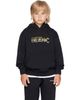 Off-White Off-White Kids Black Big Bookish Double Hoodie - 1