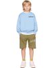 Off-White Off-White Kids Blue Type Crewneck Sweatshirt - 4