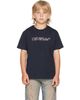 Off-White Off-White Kids Navy Big Bookish Shadow T-shirt - 1