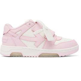 Off-White Off-White Kids Pink & White Out Of Office Straps Sneakers