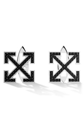 Off-White Off-White Lab Grown Black Diamond Arrow Cuff Links