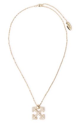 Off-White Off-White Lab Grown Diamond Pavé Arrow Pendant Necklace