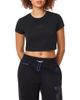 Off-White Off-White Logo Graphic Cropped T-Shirt - 1