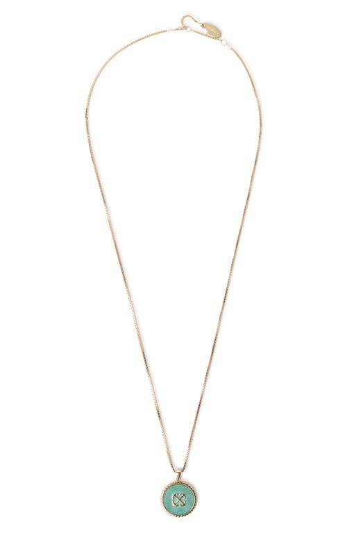 Off-White Off-White Malachite Arrow Pendant Necklace