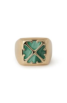 Off-White Off-White Malachite Arrow Signet Ring