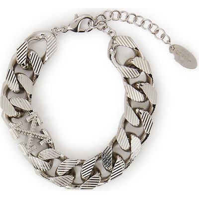 Off-White Off-White Men's Arrow Chain Textured Bracelet